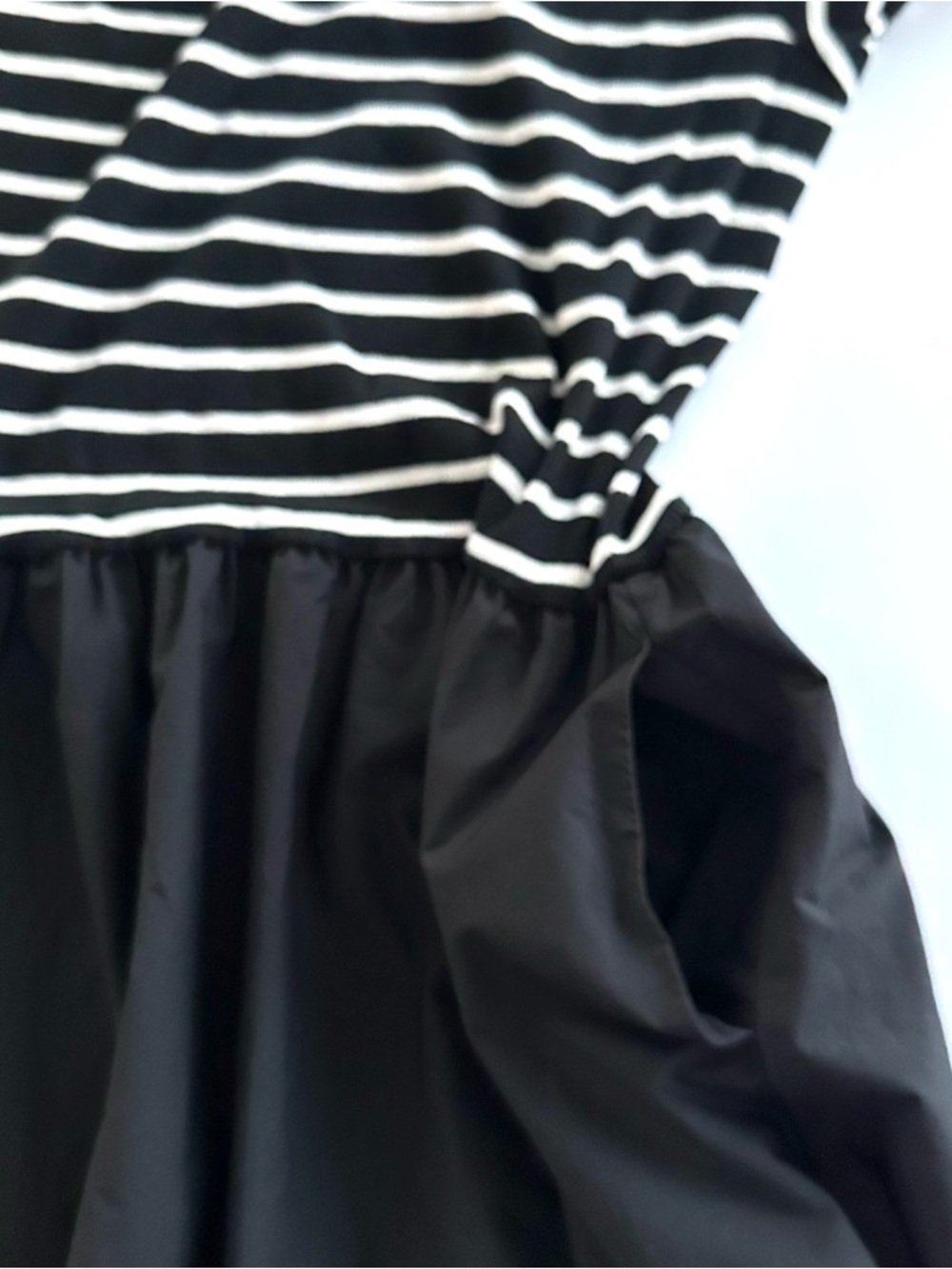 GAP Mixed Media Modern Rib Maxi Dress in Black Stripe | XL | EUC - Picture 10 of 11